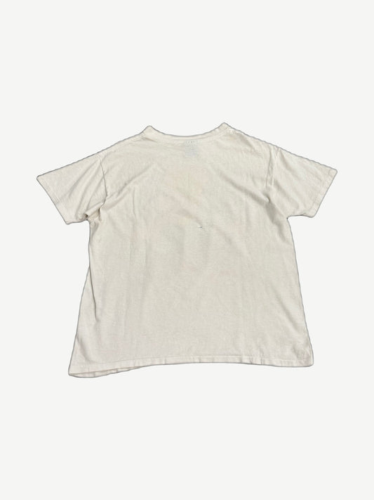Vintage Simpsons Bart Simpson Radical Dude white tee plain back view with crew neck