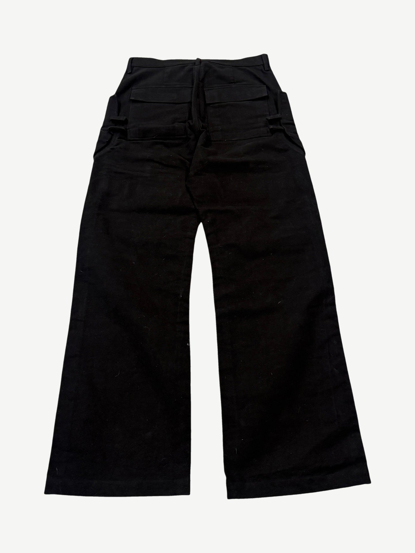 Rick Owens Black Cargo Trousers