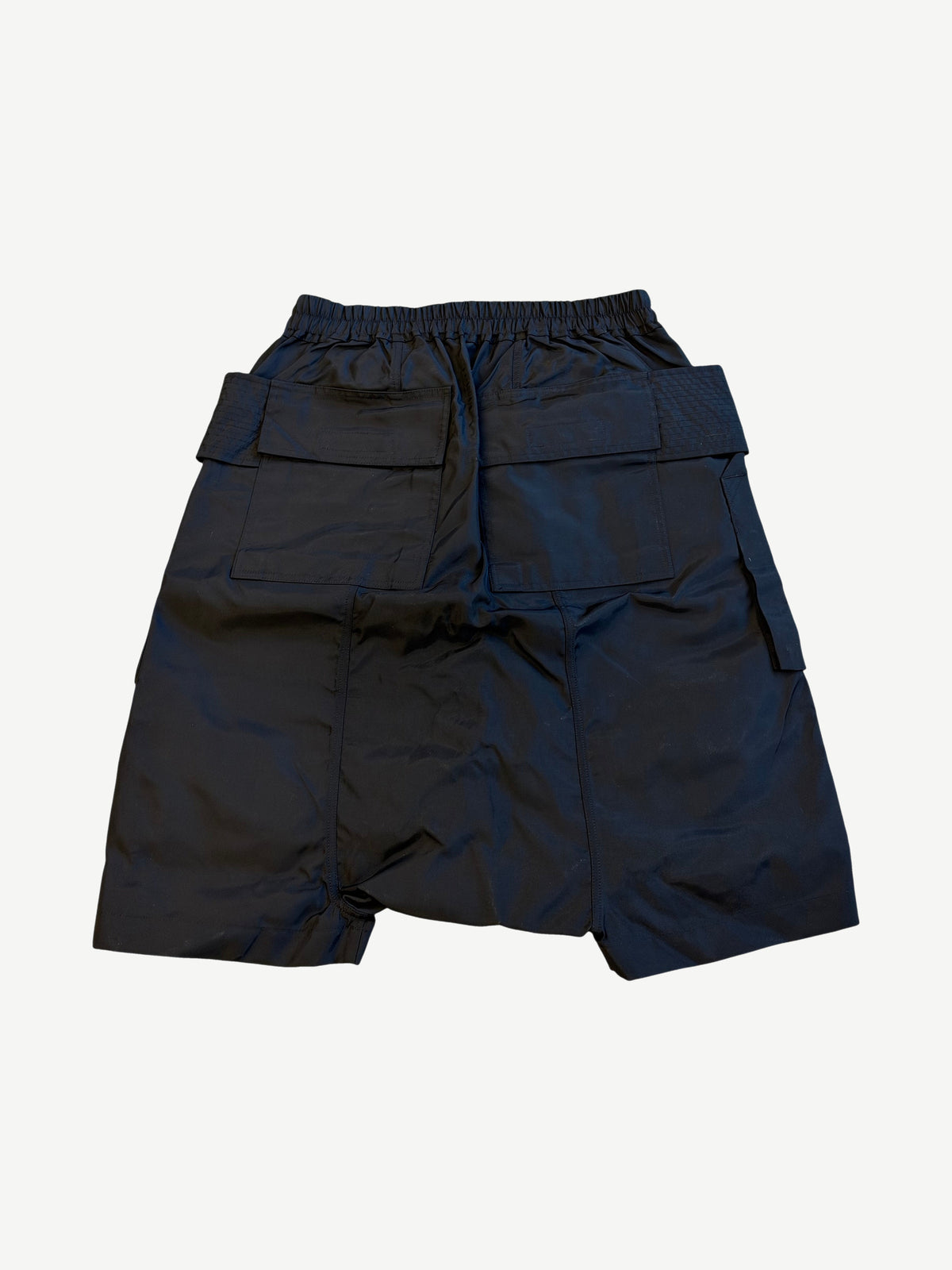 Rick Owens DRKSHDW Black Nylon Creatch Cargo Shorts