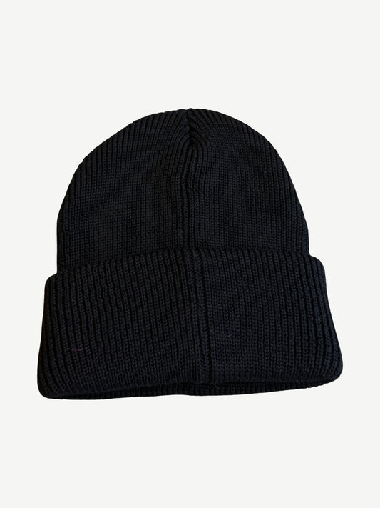 Saint Michael Black Logo-Applique Beanie