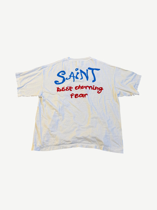 Saint Michael White Deep Churning Fear Tee