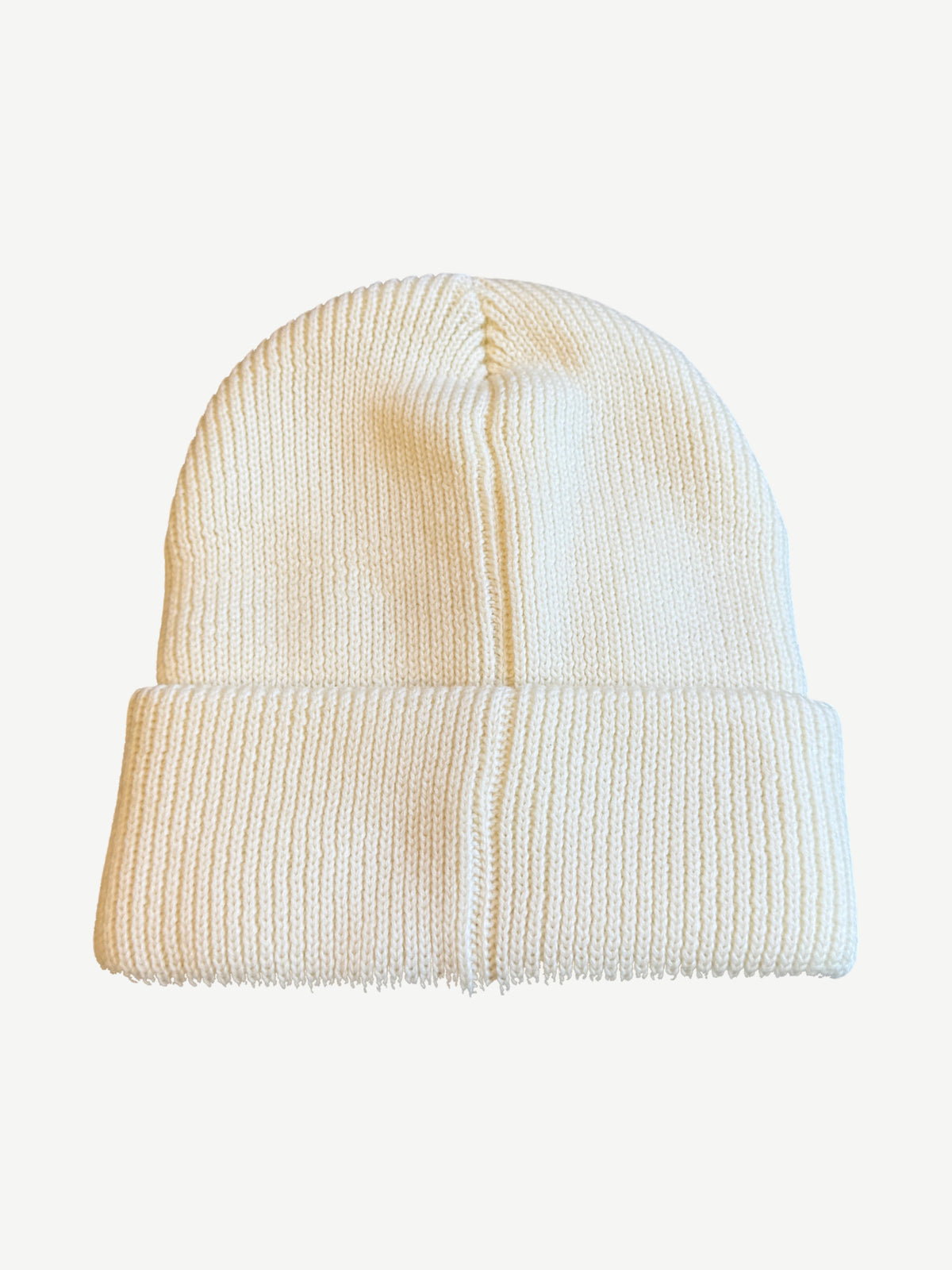 Saint Michael White Logo-Applique Beanie