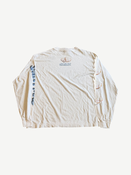 Saint Michael White Oreo Longsleeve