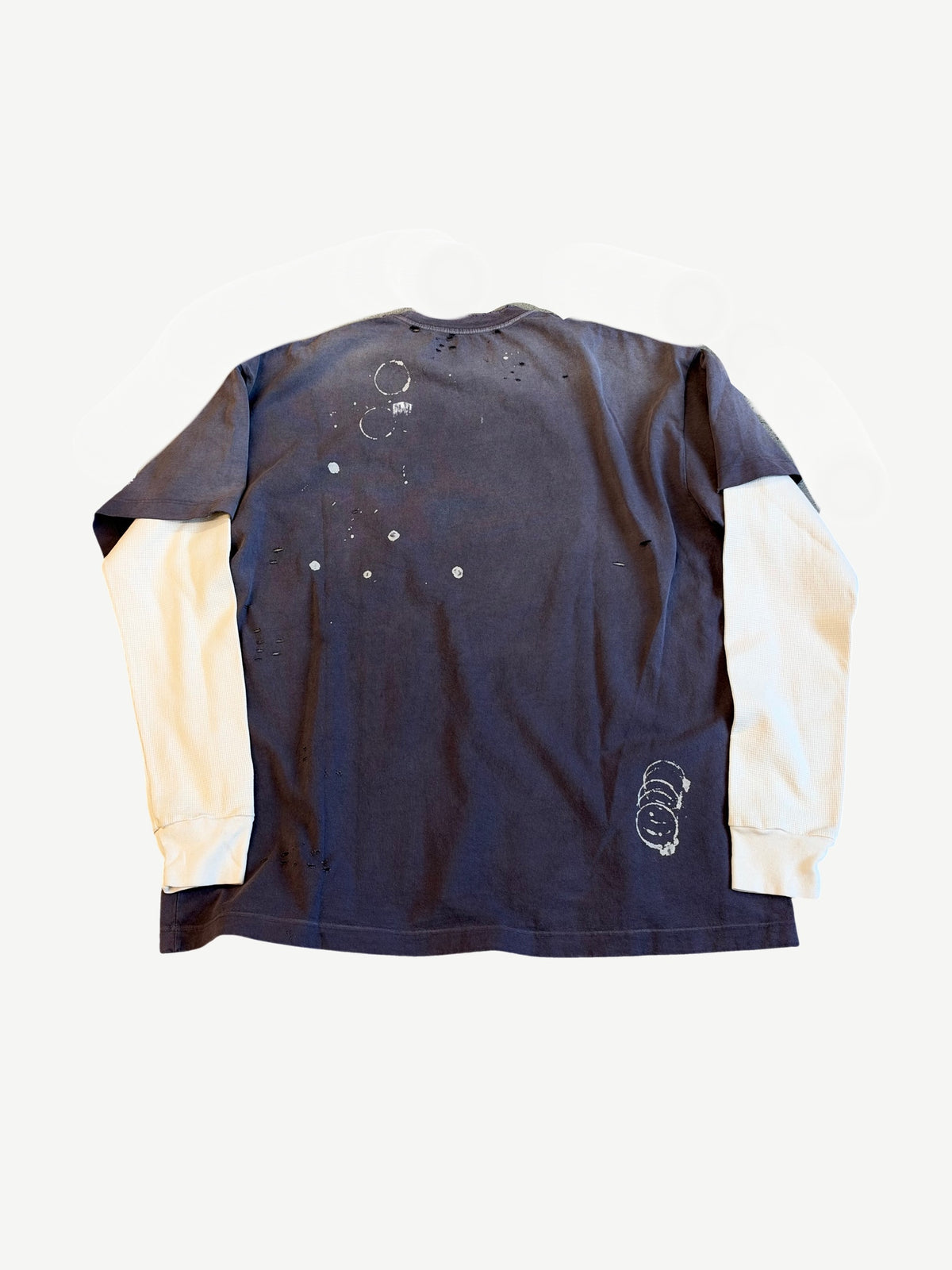 Satoshi Nakamoto Purple Bleached Luke Thermal Longsleeve