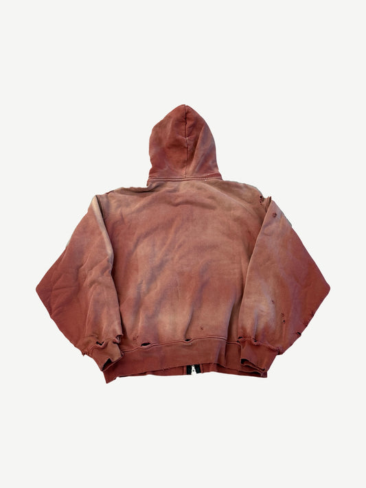 Satoshi Nakamoto Red 1969 Rock Zipup Hoodie