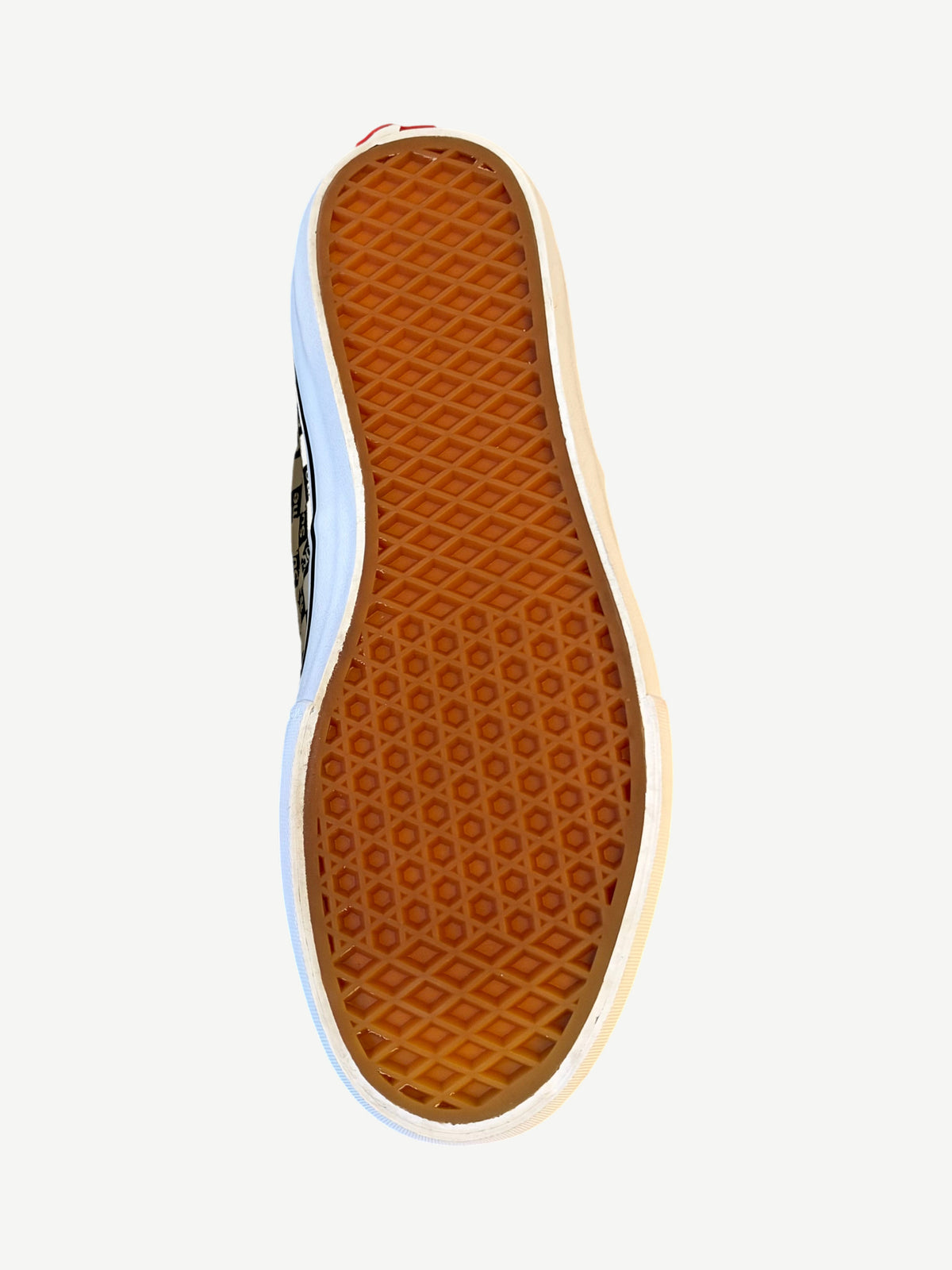Supreme Black Checkered Logo Vans Authentic