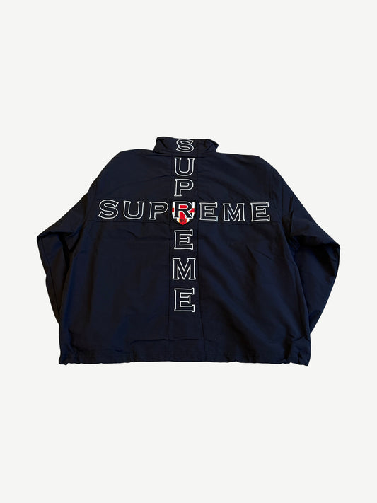 Supreme Black Cross Track Jacket