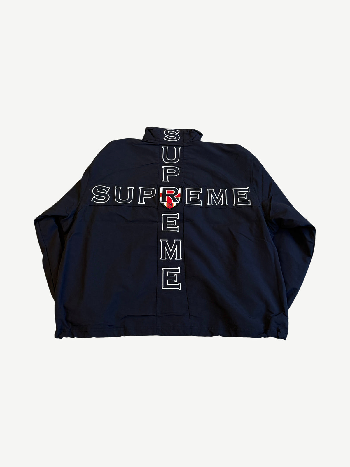 Supreme Black Cross Track Jacket