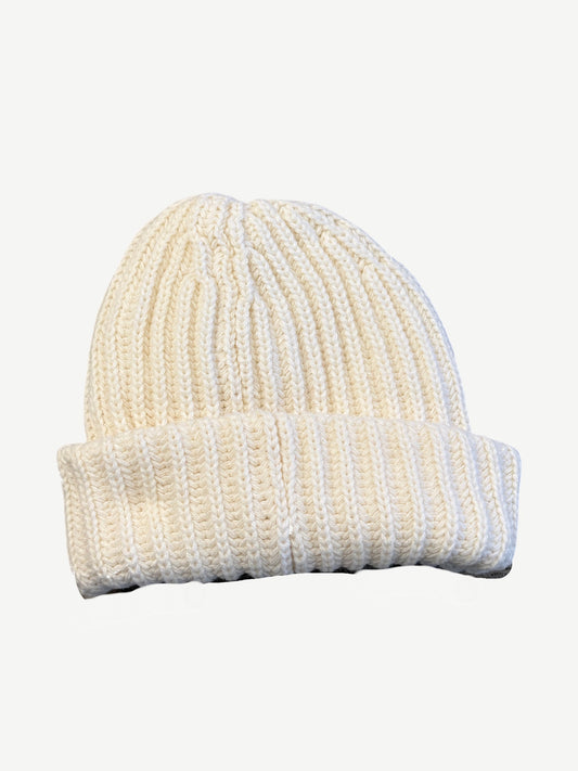 Supreme Natural Classic Logo Chunky Ribbed Beanie