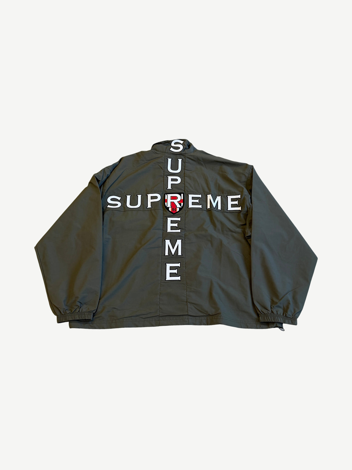 Supreme Olive Cross Track Jacket