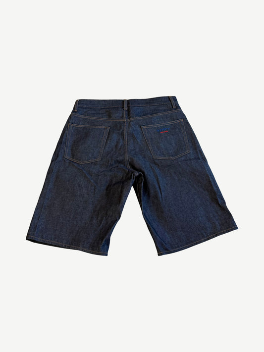 Supreme Raw Denim Classic Logo Jean Shorts