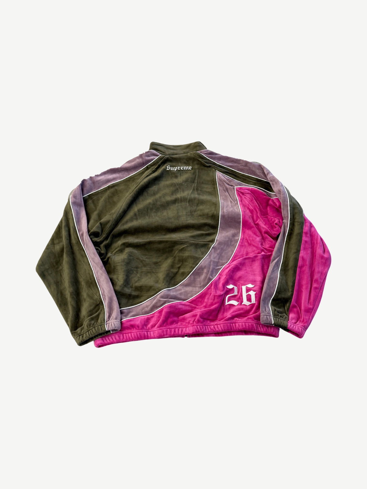 Supreme Umbro Green Velour Track Jacket