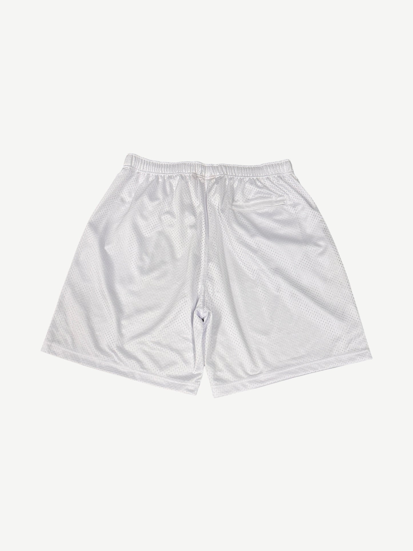 Supreme White Mesh Rhinestone Shorts