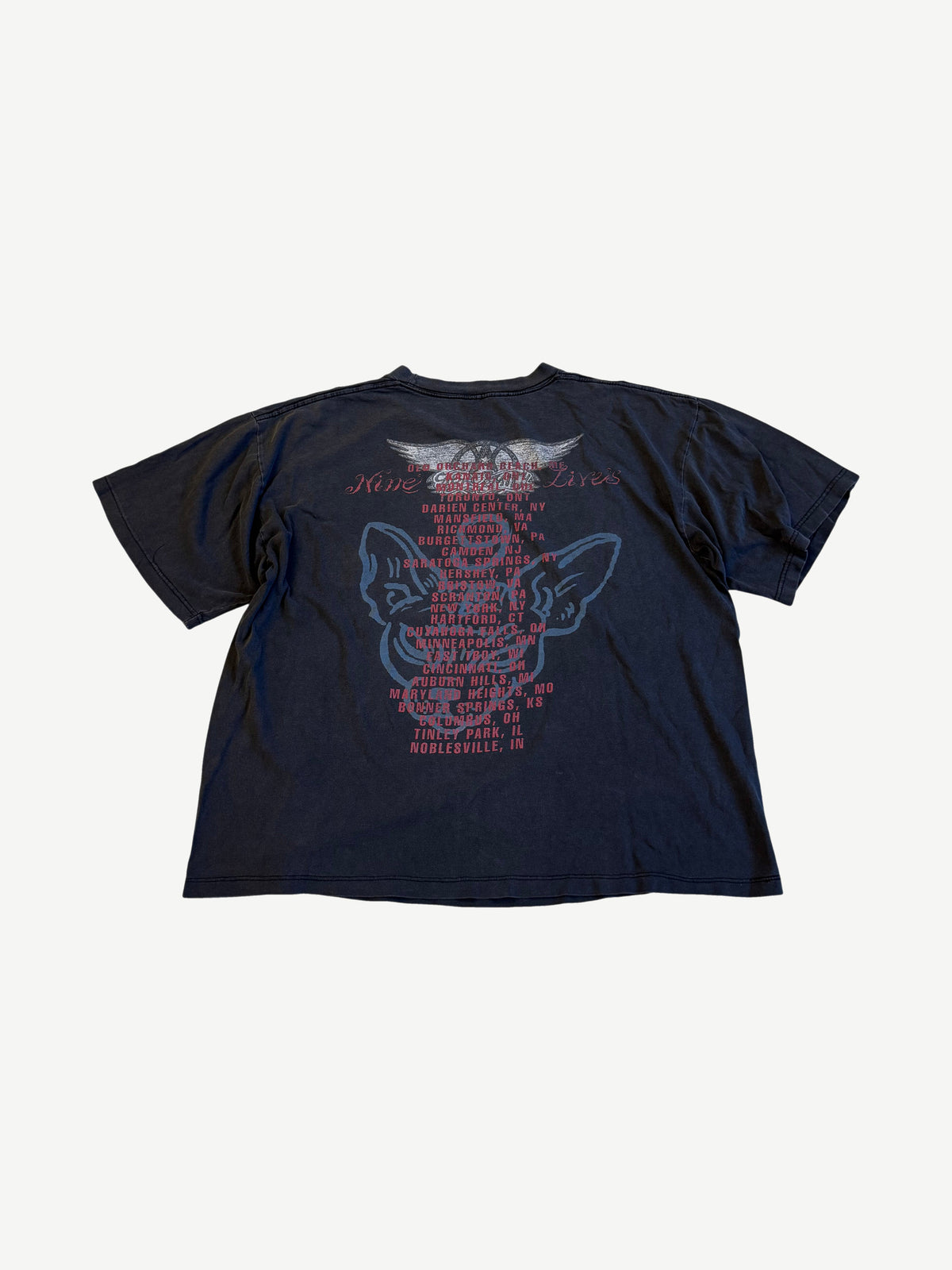 Vintage Aerosmith Nine Lives Tour Tee