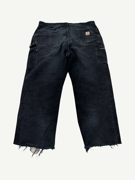 Vintage Carhartt Reworked Black Stitched Double Knee Carpenter Pants