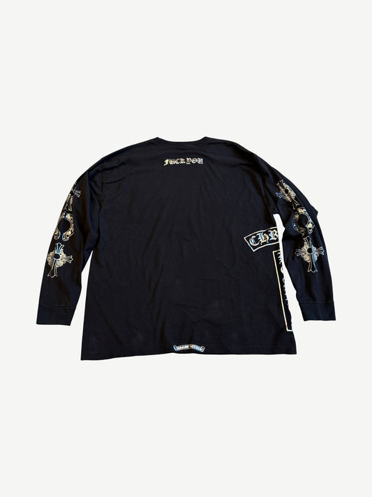 Vintage Chrome Hearts 'Soap and Water' Fuck You Logos Longsleeve