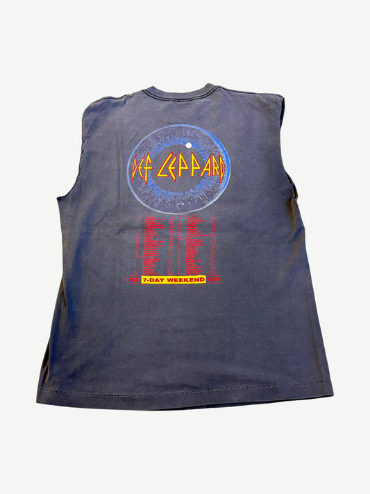 Vintage Faded Def Leppard 7-Day Weekend Tour Cutoff Tee