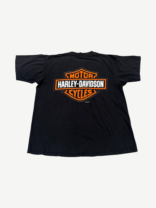 Vintage Harley Davidson Lightning Logo Tee
