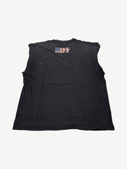 Vintage Kiss American Flag Cutoff Tee