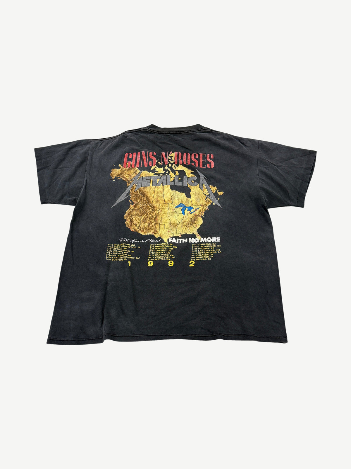 Vintage Metallica Guns and Roses Tour Tee