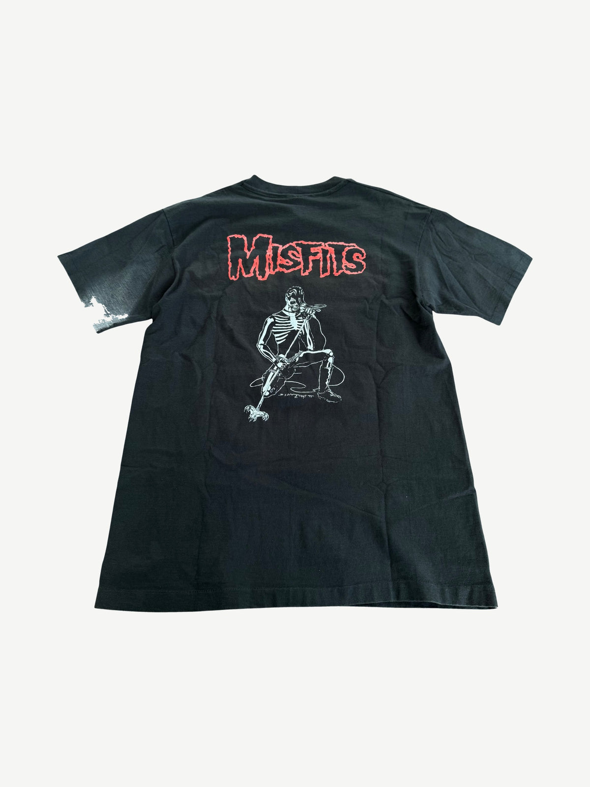Vintage Misfits Legacy of Brutality black band tee with white Crimson Ghost skull graphic on front