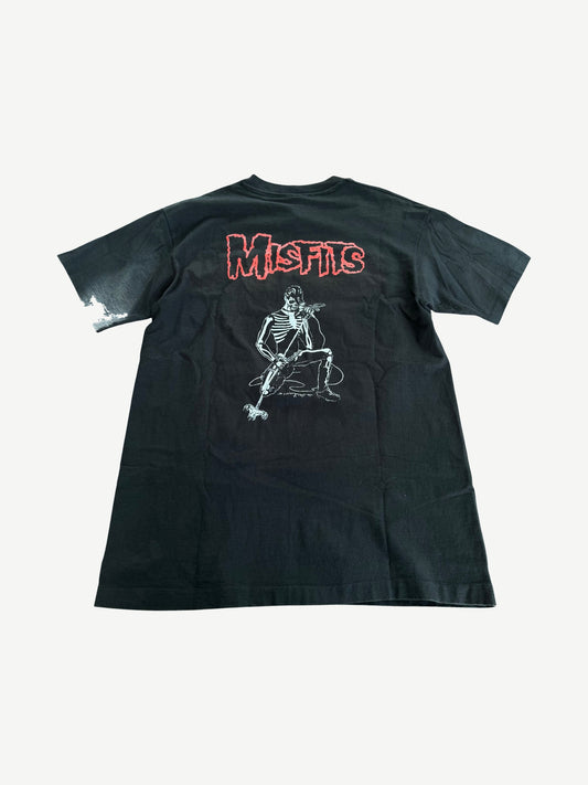 Vintage Misfits Legacy of Brutality black band tee with white Crimson Ghost skull graphic on front