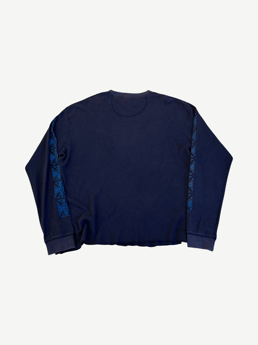 Vintage Navy West Coast Choppers Motorcycle Thermal Longsleeve