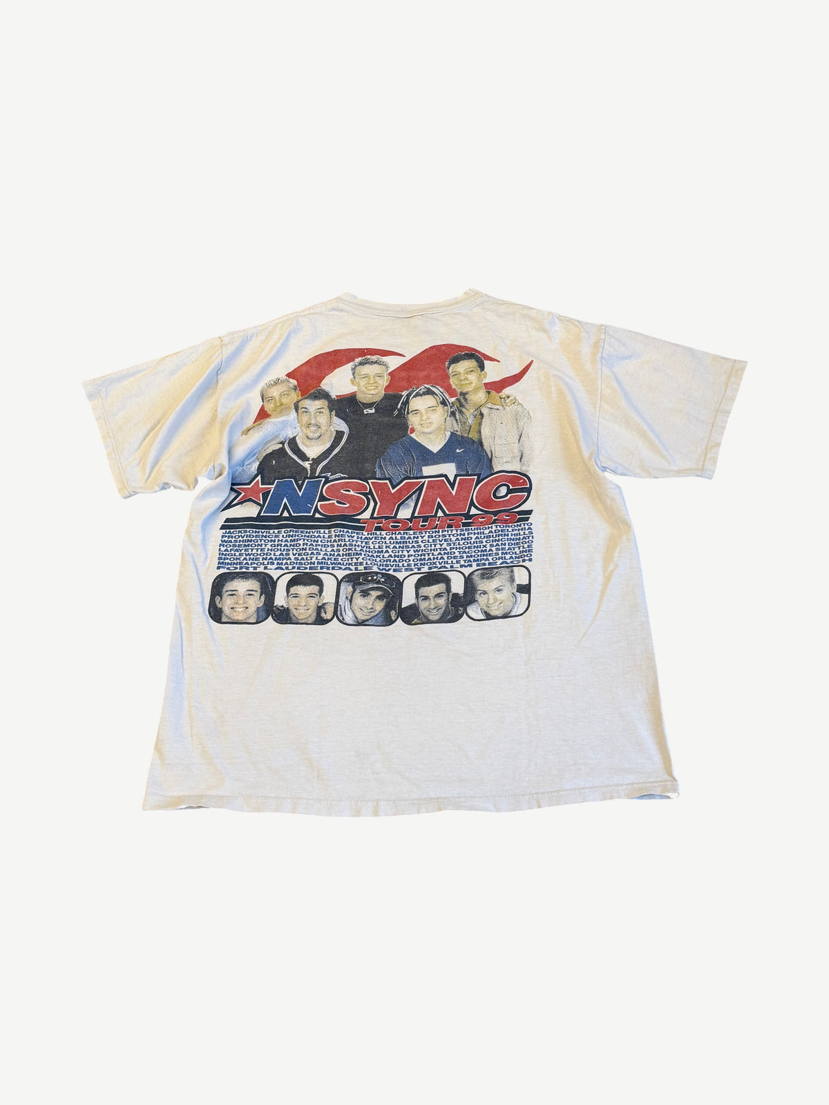 Vintage *NSYNC White Tour Tee