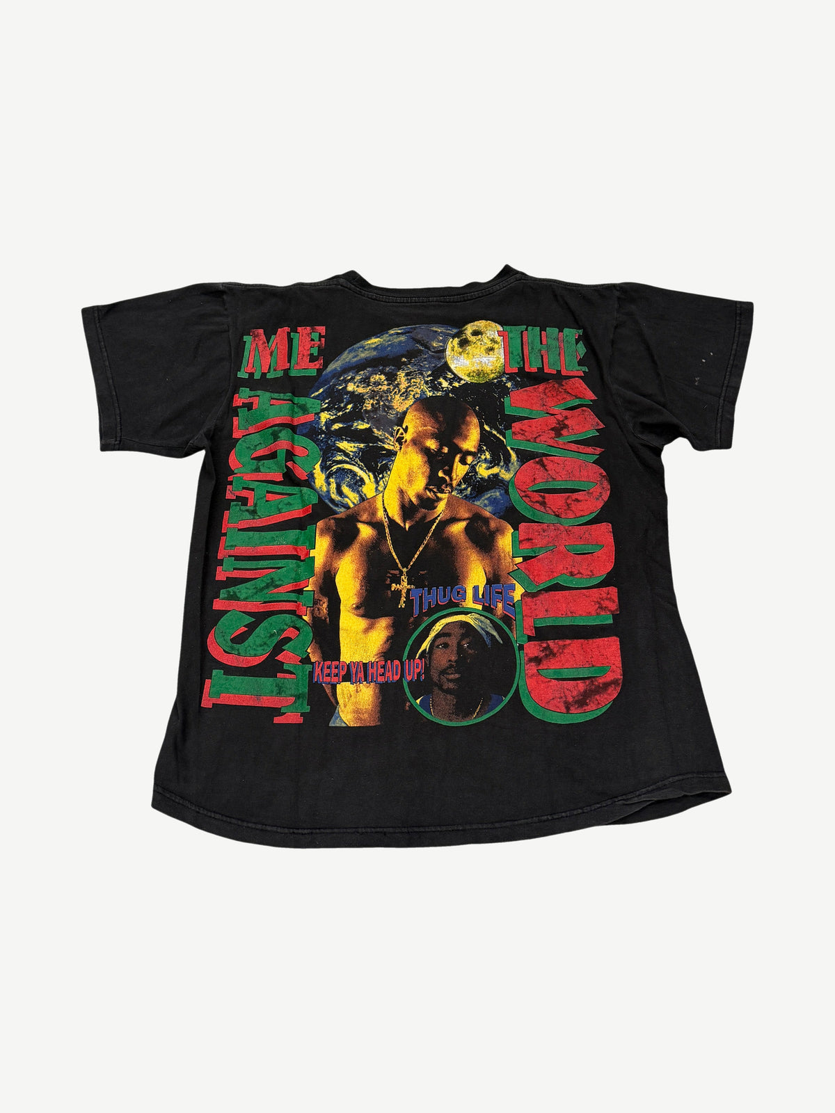 Vintage Tupac Shakur Stop the Violence Memorial Rap Tee