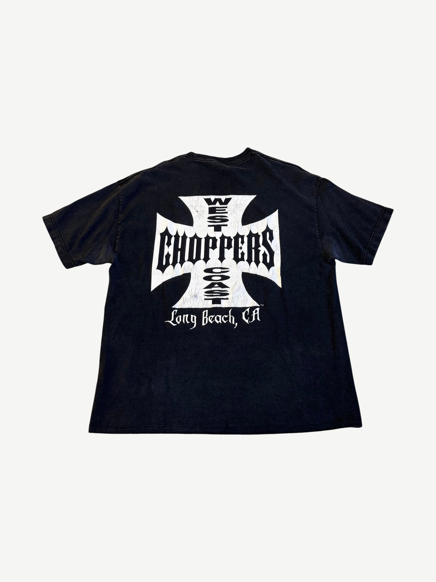 Vintage Washed Gray West Coast Choppers Tee