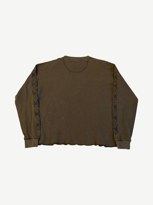 Vintage West Coast Choppers Olive Green Thermal Longsleeve