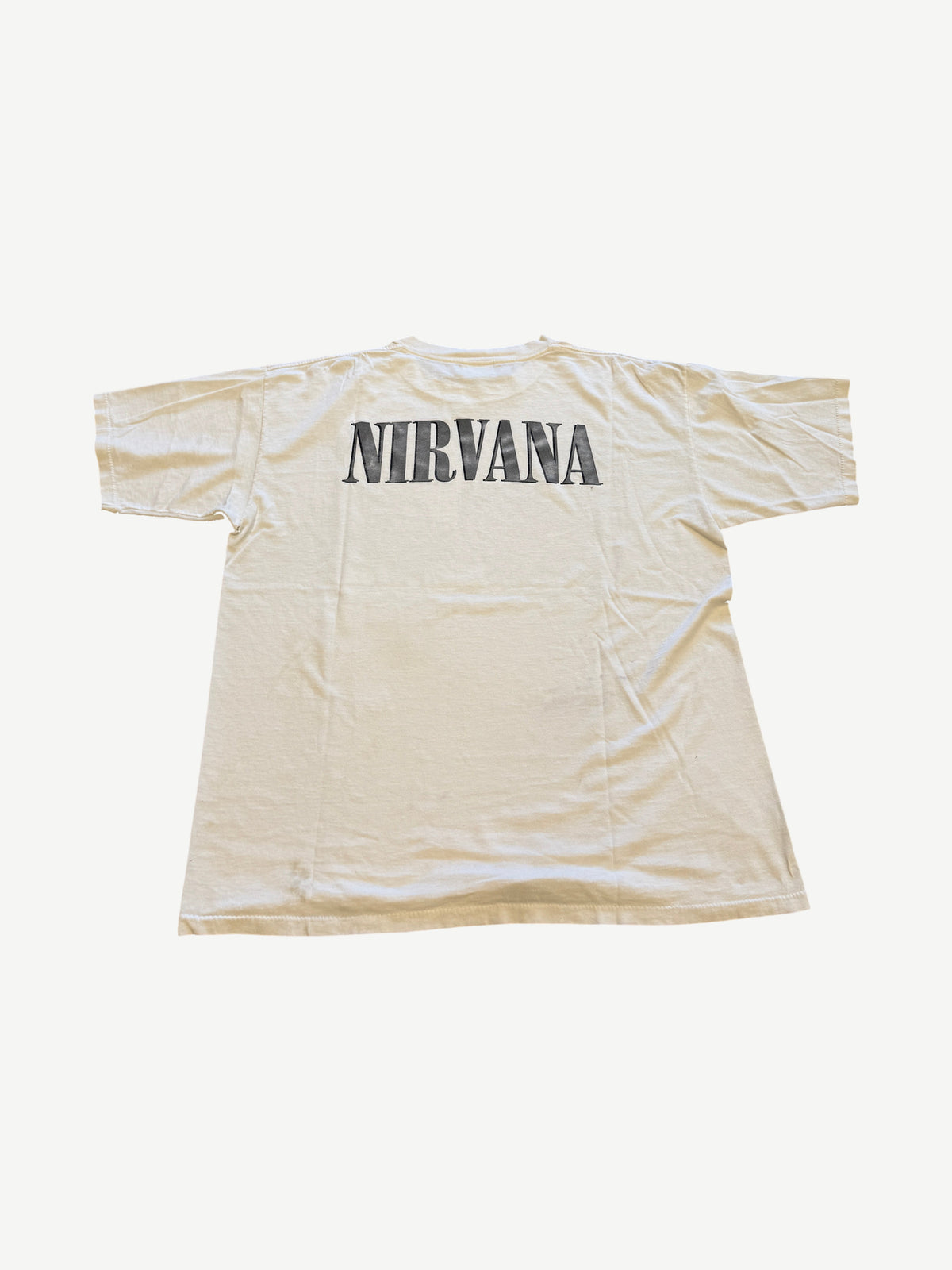 Vintage White Nirvana Portrait Tee