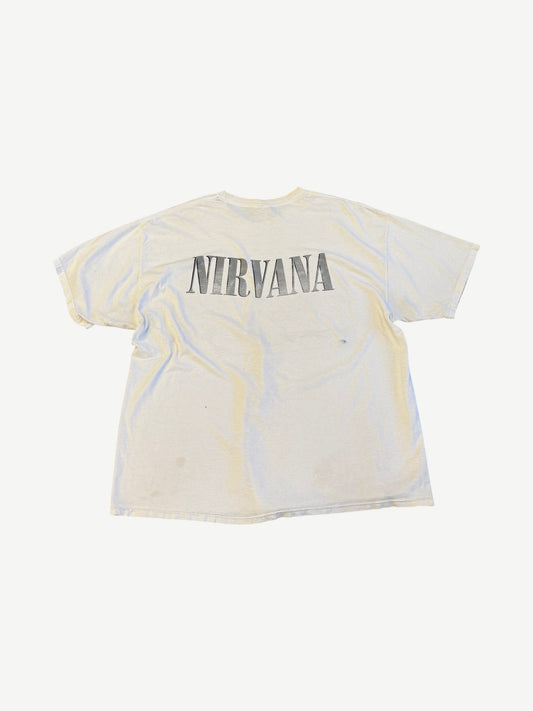 Vintage White Nirvana Portrait Tee