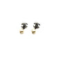 Chanel Silver Pearl CC Logo Earrings