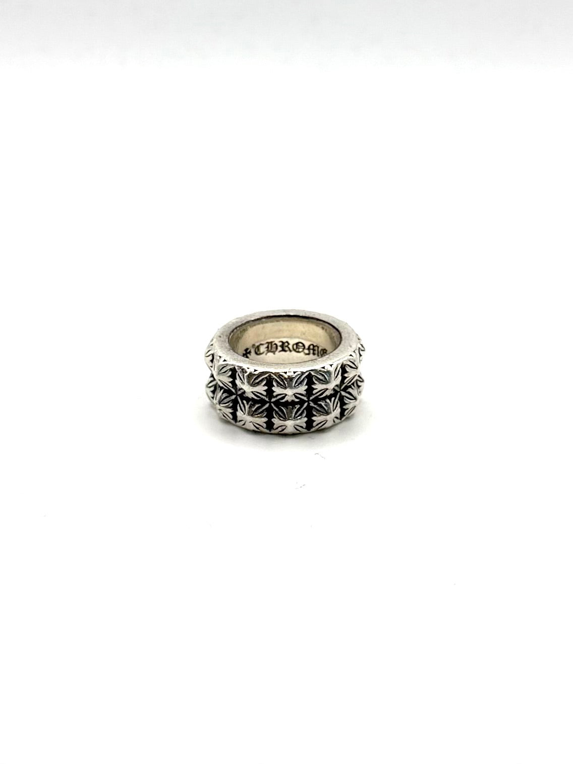 Chrome Hearts Silver Pete Punk Double Stack Ring
