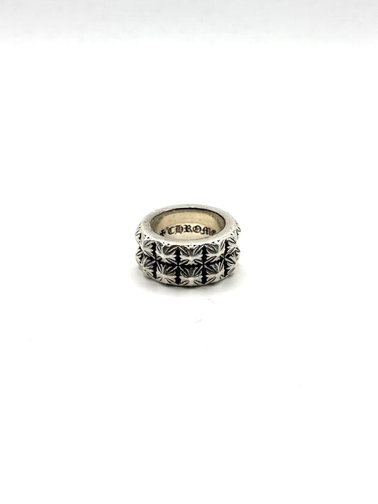 Chrome Hearts Silver Pete Punk Double Stack Ring