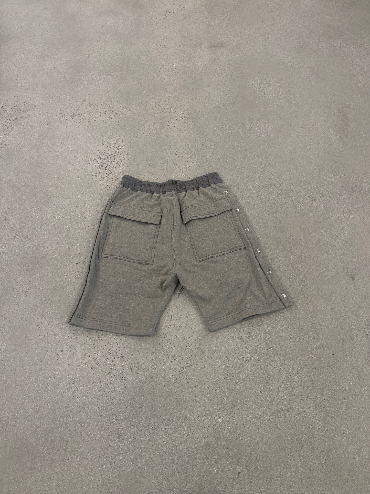 Rick Owens DRKSHDW Melange Grey Pusher Shorts