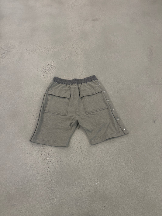 Rick Owens DRKSHDW Melange Grey Pusher Shorts