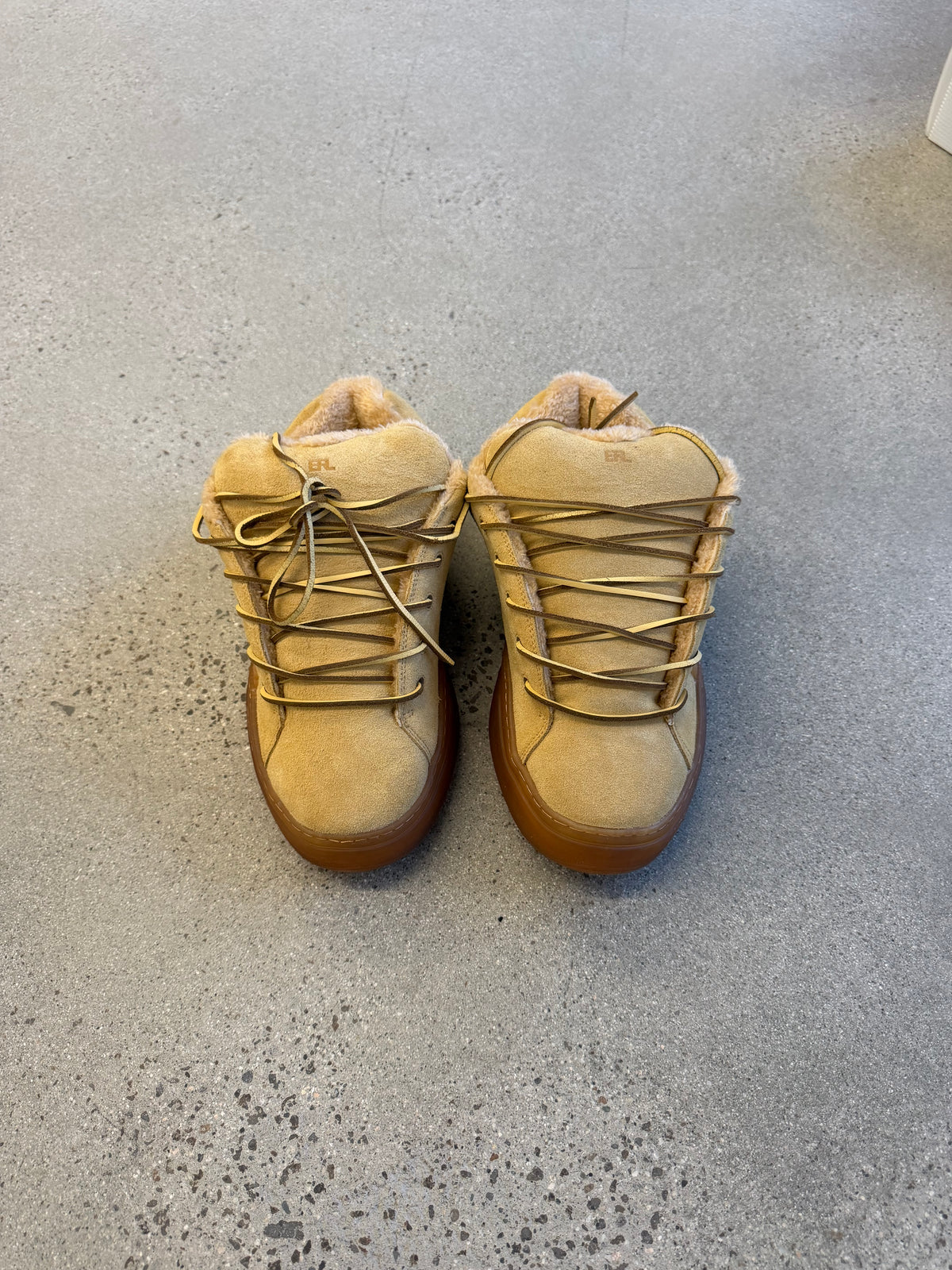 ERL Sand Suede Leather Vamps Sneaker