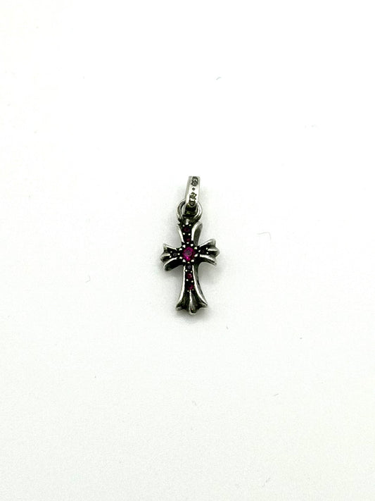Chrome Hearts Pink Sapphire Babyfat Pendant
