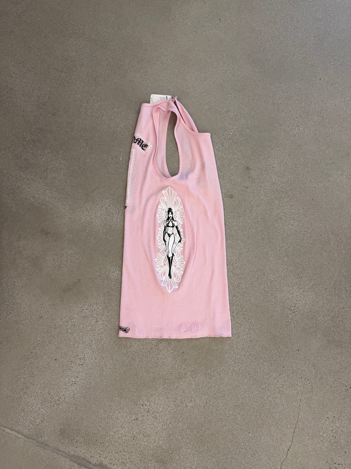 Chrome Hearts Deadly Doll Pink Tank Top