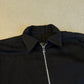Chrome Hearts black jacket collar and zipper detail with two-way silver zip pull and point collar