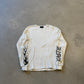Bossi Eastie White Rhinestone Logo Thermal Longsleeve