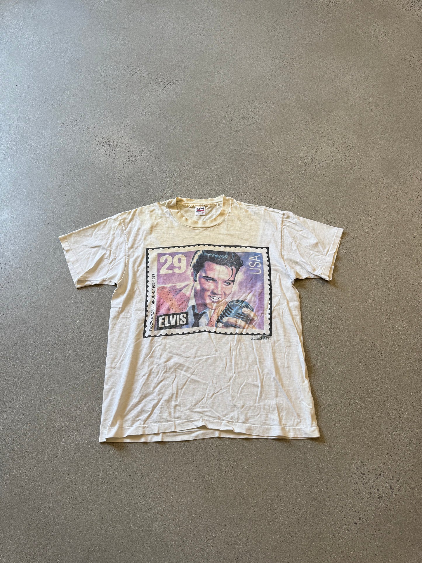 Vintage Elvis Presley USPS Stamp Tee