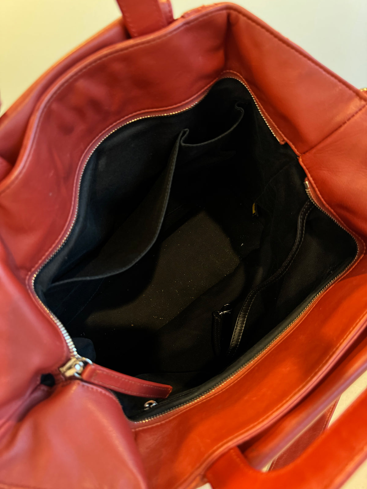 Chanel Orange Large In The Mix Shopping Tote