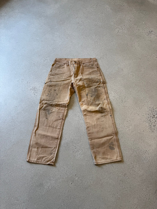 Vintage Dickies Tan Painted Work Pants