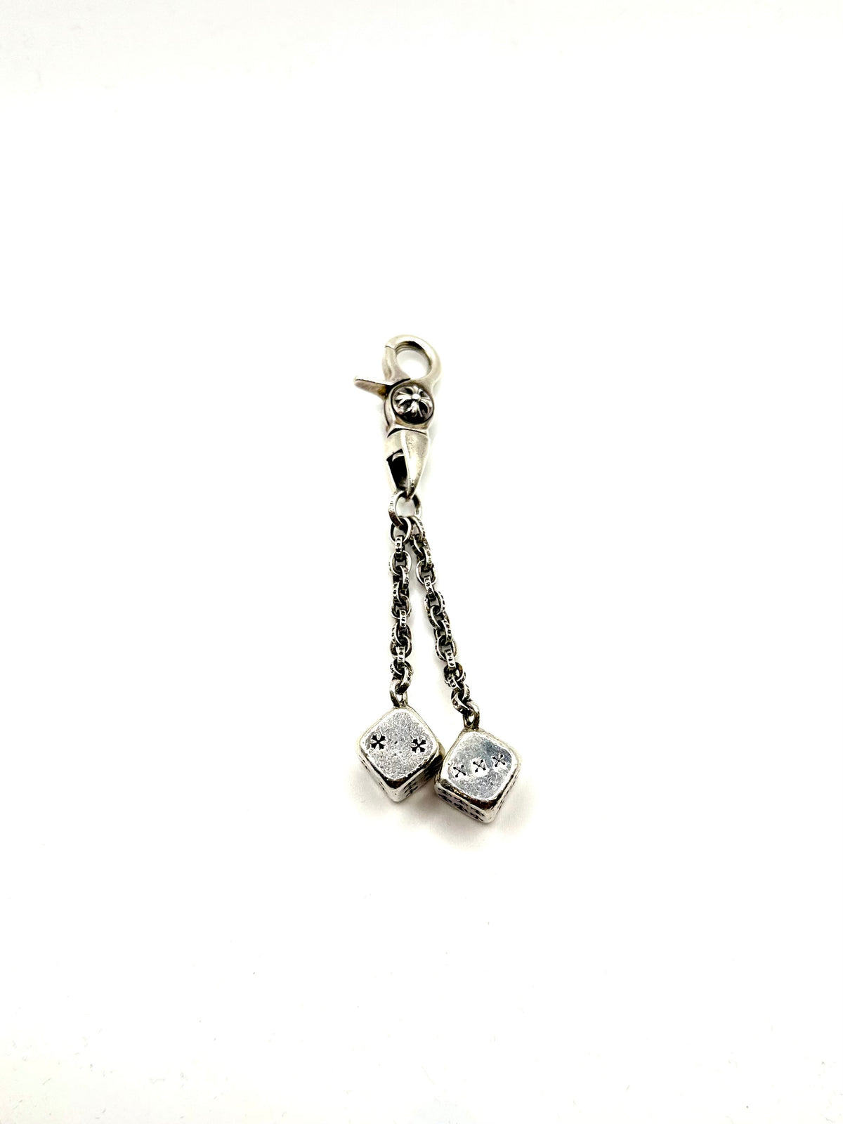 Chrome Hearts Silver Dice Keychain