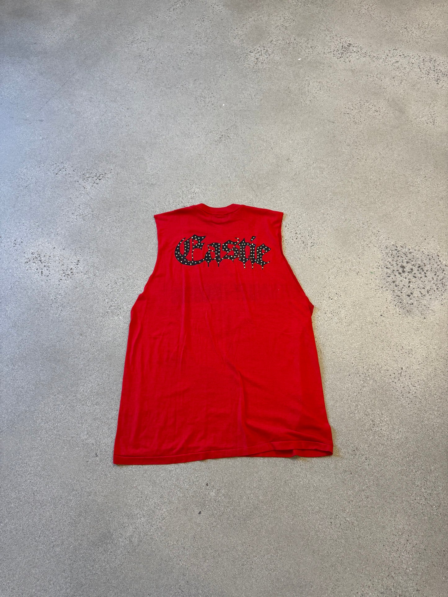 Bossi Vintage Red Harley Davidson Cutoff Tee