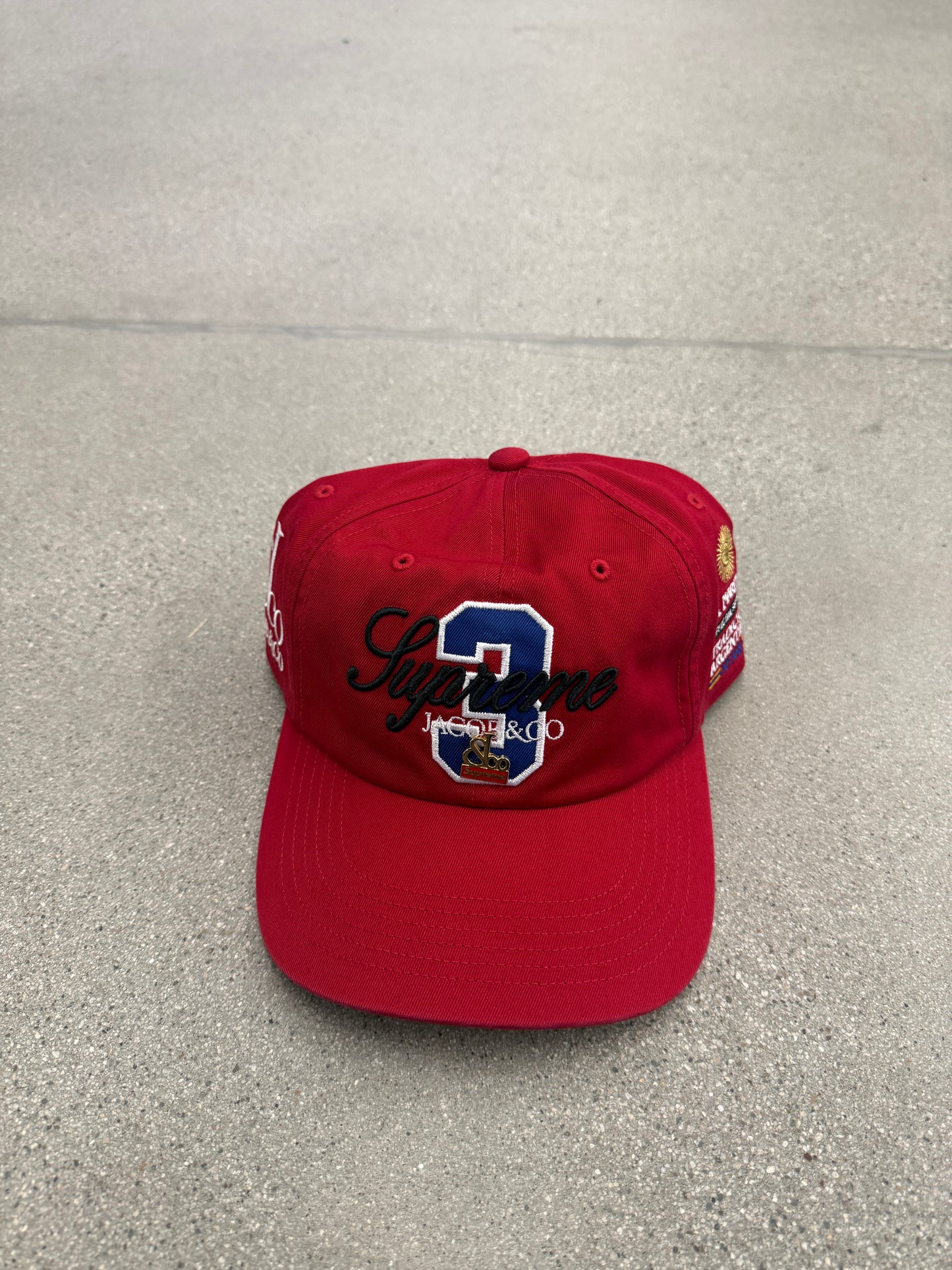 Supreme La Martina Red 6-Panel Hat