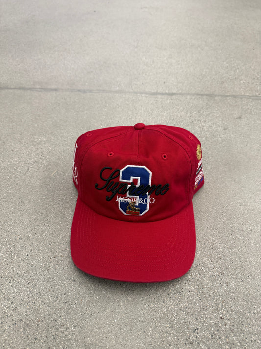 Supreme La Martina Red 6-Panel Hat
